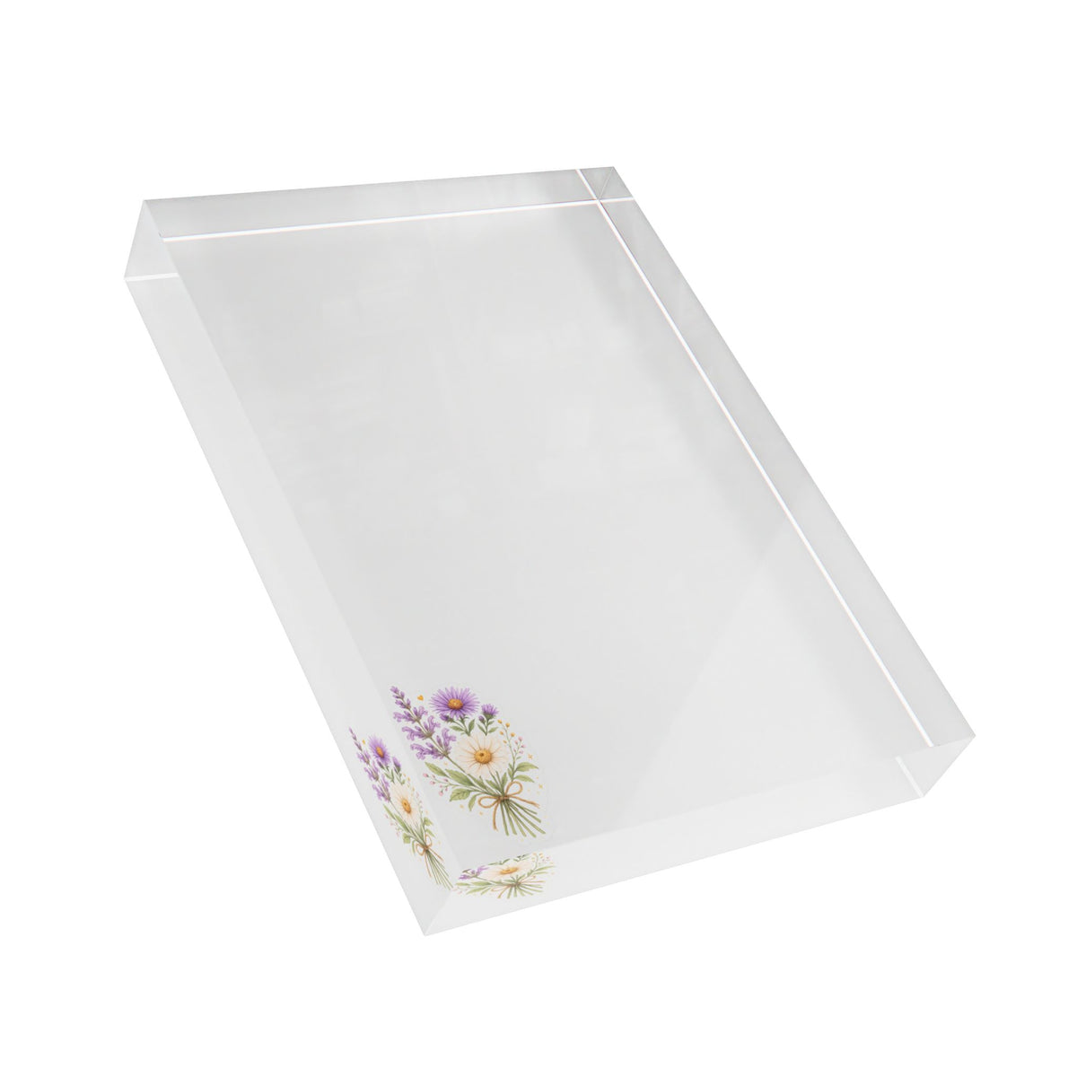 Butterfly Acrylic Photo Block — Minimal Desk Display