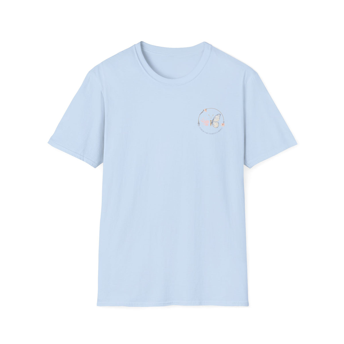 Minimal Floral Butterfly Tee
