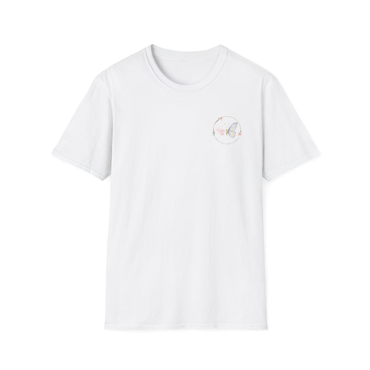 Minimal Floral Butterfly Tee