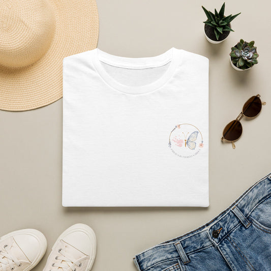 Minimal Floral Butterfly Tee