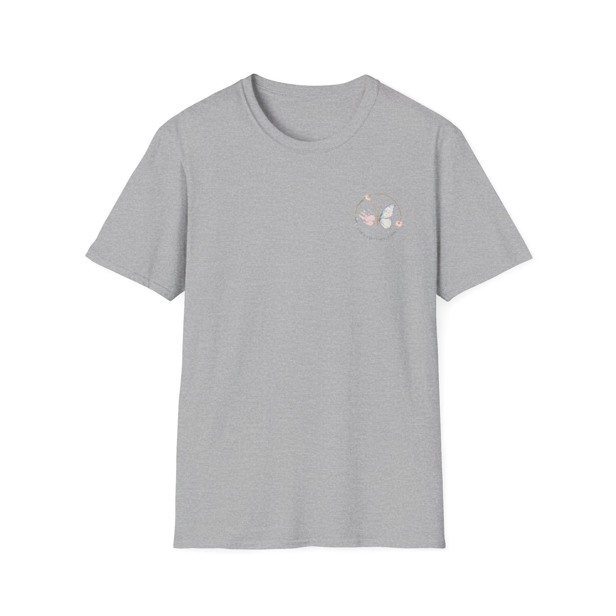 Minimal Floral Butterfly Tee