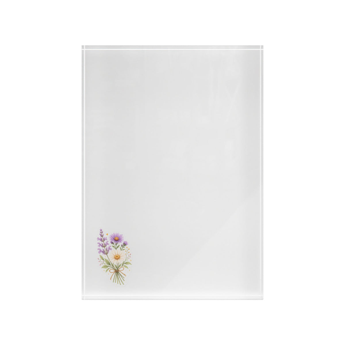 Butterfly Acrylic Photo Block — Minimal Desk Display