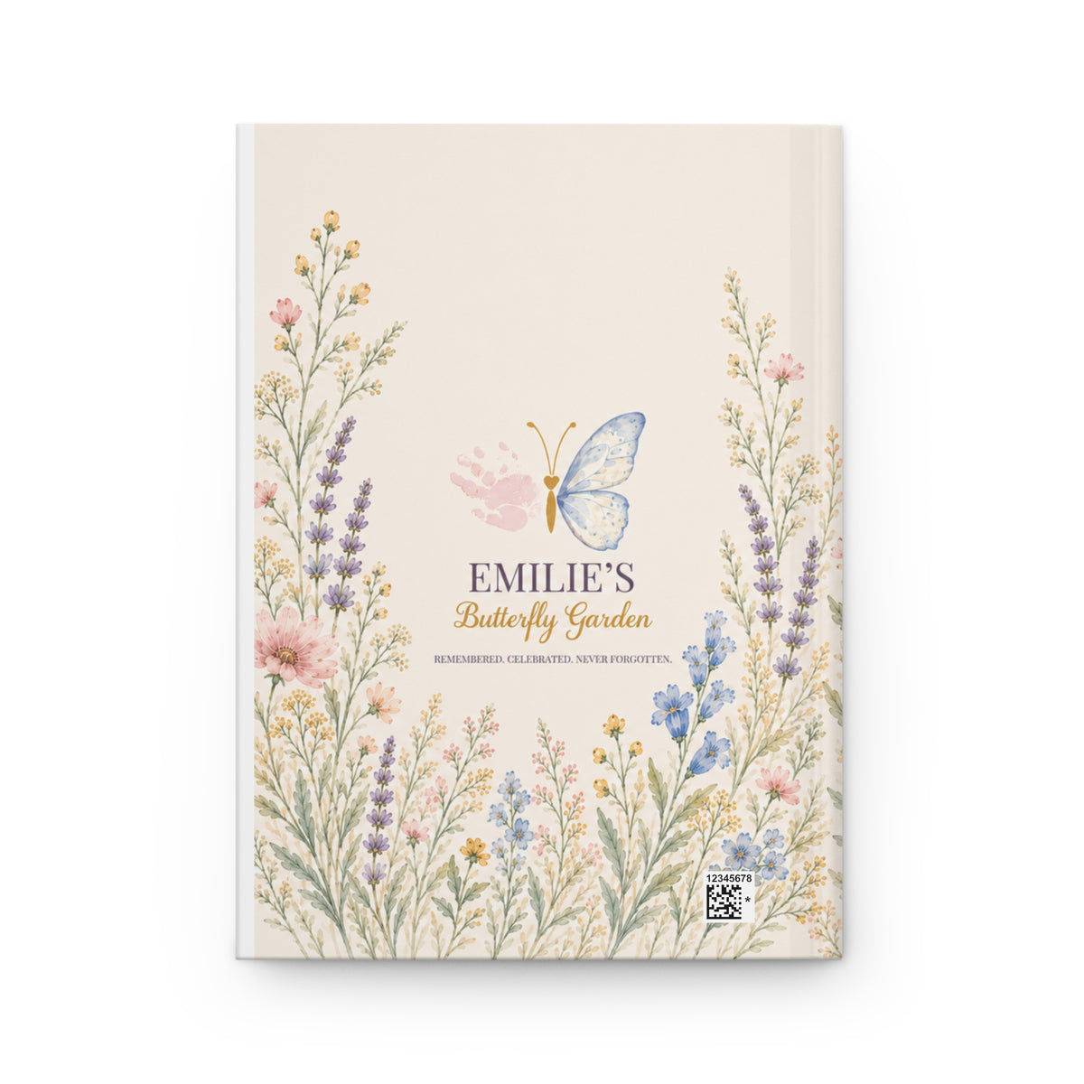 Floral Butterfly Hardcover Journal – Garden Notebook