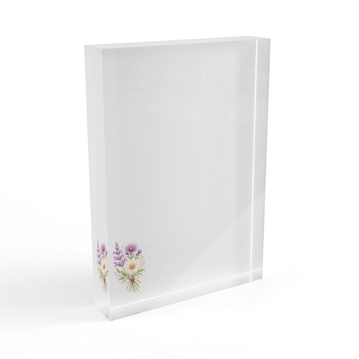 Butterfly Acrylic Photo Block — Minimal Desk Display